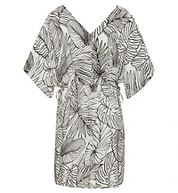 Lascana Women's Palm Print Cover up Beach Dress