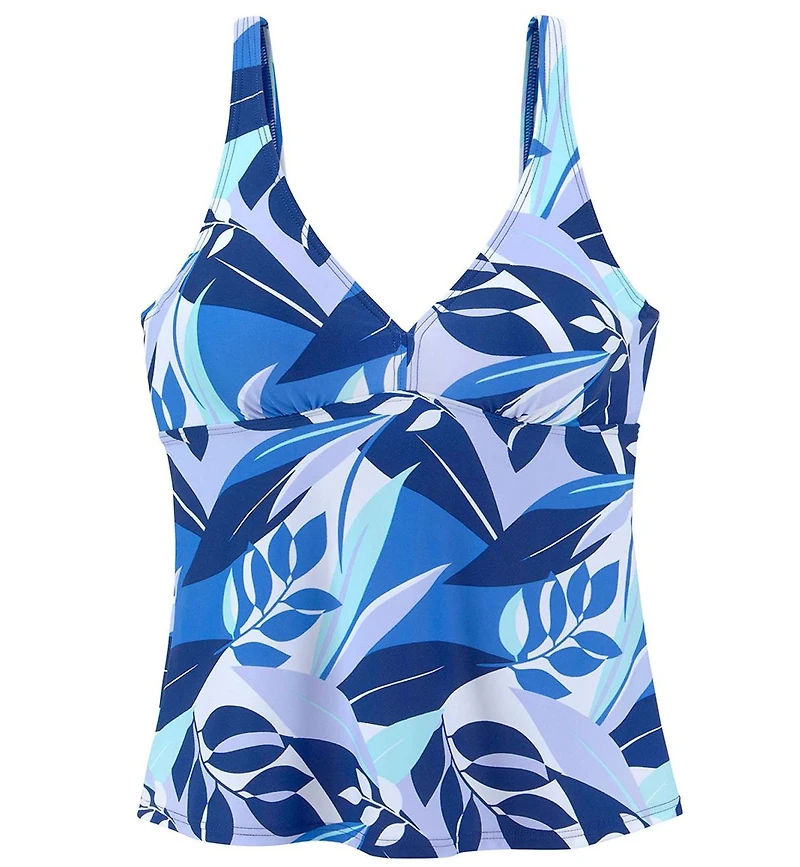 Lascana Women's Tropical Print Underwire Tankini Swimsuit Top
