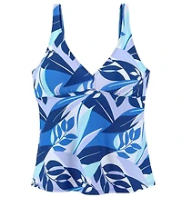 Lascana Women's Tropical Print Underwire Tankini Swimsuit Top