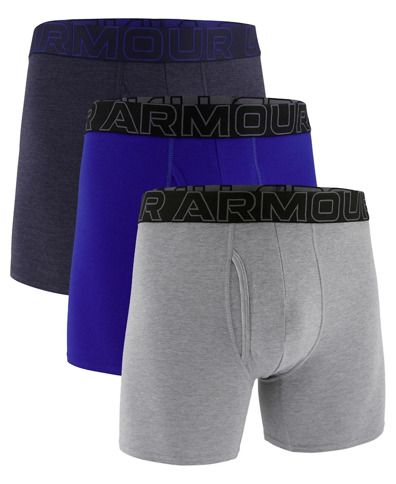 Under Armour Men's 3-Pack Performance Tech Mesh 6" Boxer Briefs