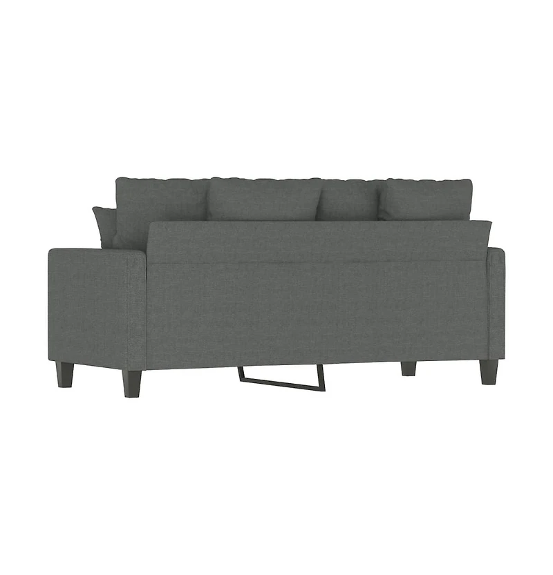 vidaXL 2-Seater Sofa Dark Gray 55.1" Fabric