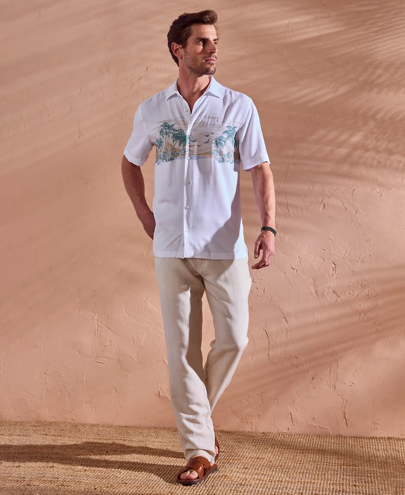 Cubavera Men's Tropical Landscape Shirt