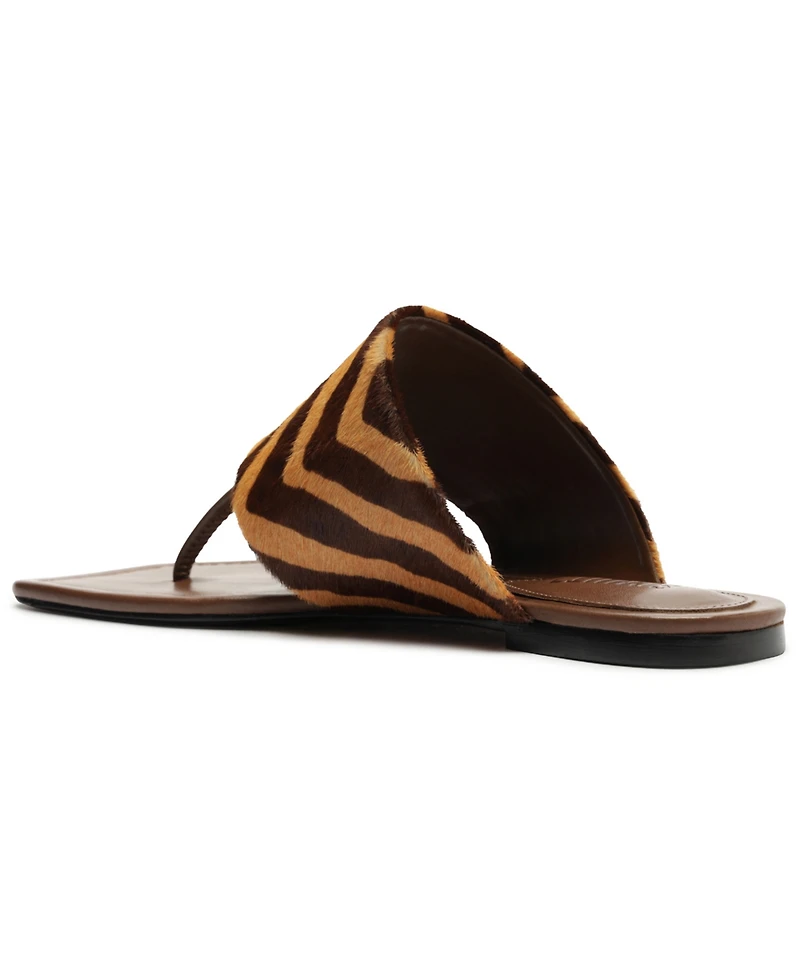 Schutz Women's Martha Square Toe Flat Sandals