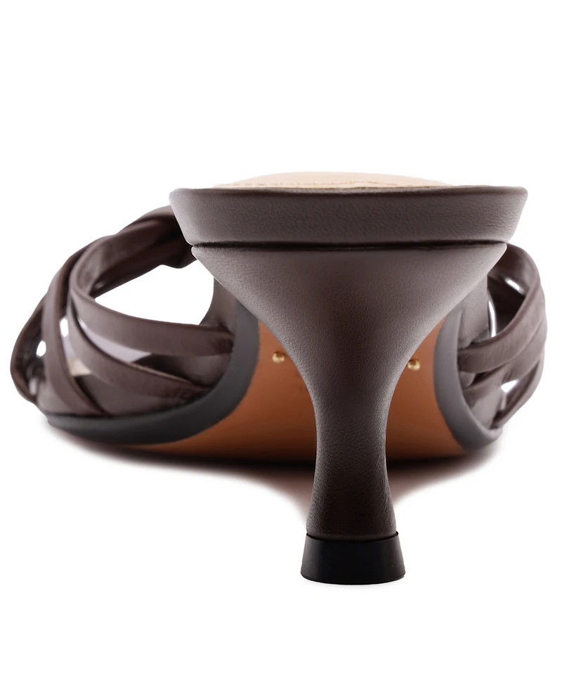 Schutz Women's Tara Mid Kitten Heel Mules