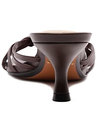 Schutz Women's Tara Mid Kitten Heel Mules