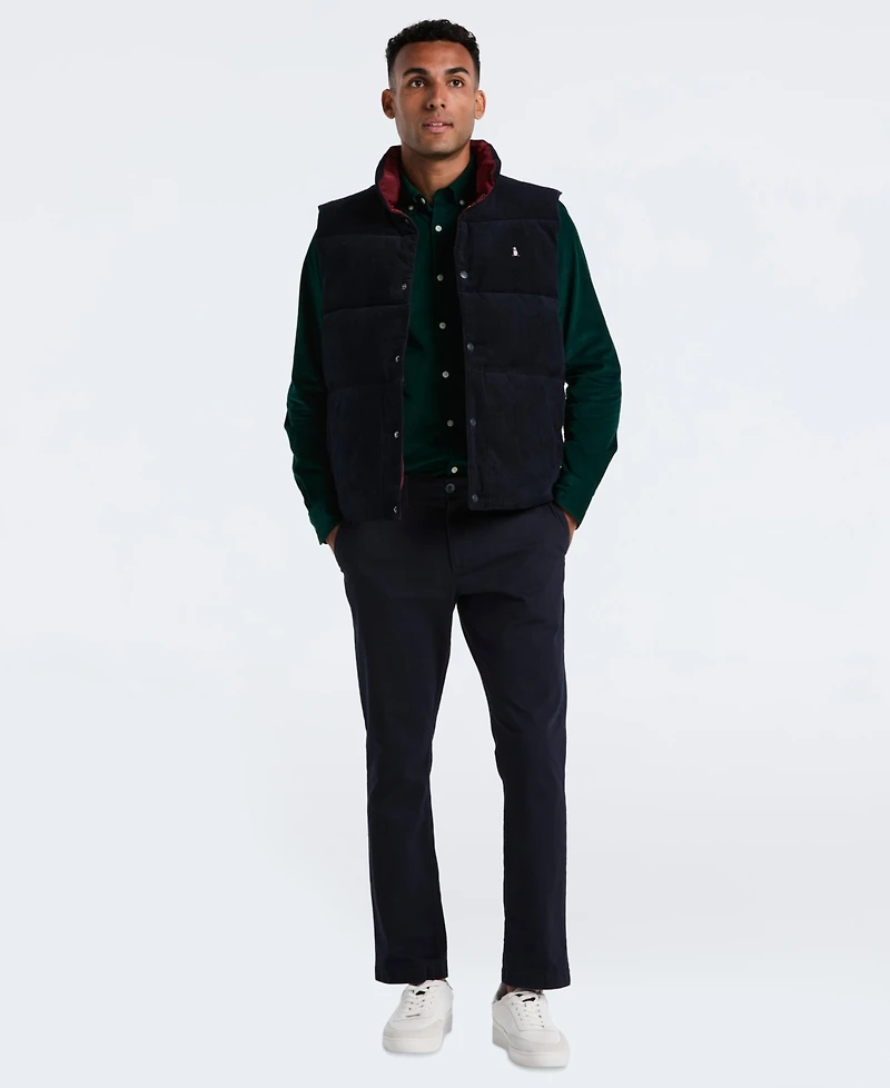 Original Penguin Men's Reversible Corduroy Puffer Vest