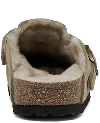 Birkenstock Women's Boston Shearling Suede Leather Clogs from Finish Line