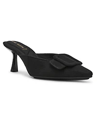 Anne Klein Women's Akcassia Snip Toe Kitten Heel Slip-On Mules