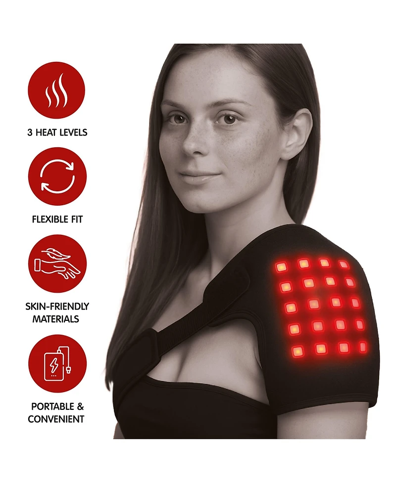 Pursonic Red Light Therapy Shoulder Pad – Targeted Relief for Pain, Stiffness & Recovery