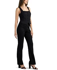 Bcx Junior's Pinstripe Sleeveless Vest