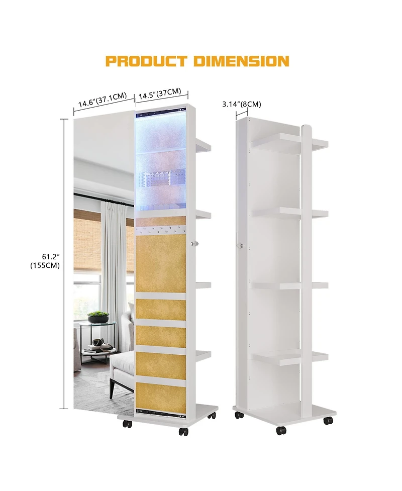 Vlsrka Color Block Full Length Mirror