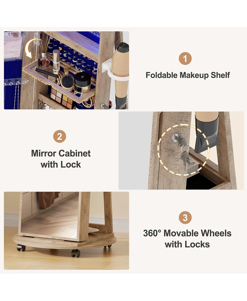 Vlsrka Our Jewelry cabinet is committed to bringing smart home life to thousands of families, making your life more convenient and fast.