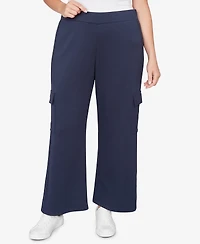 Ruby Rd. Plus Luxe Knit Cargo Ankle Pants