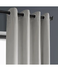 Half Price Drapes Grommet Heritage Plush Velvet Room Darkening Curtain