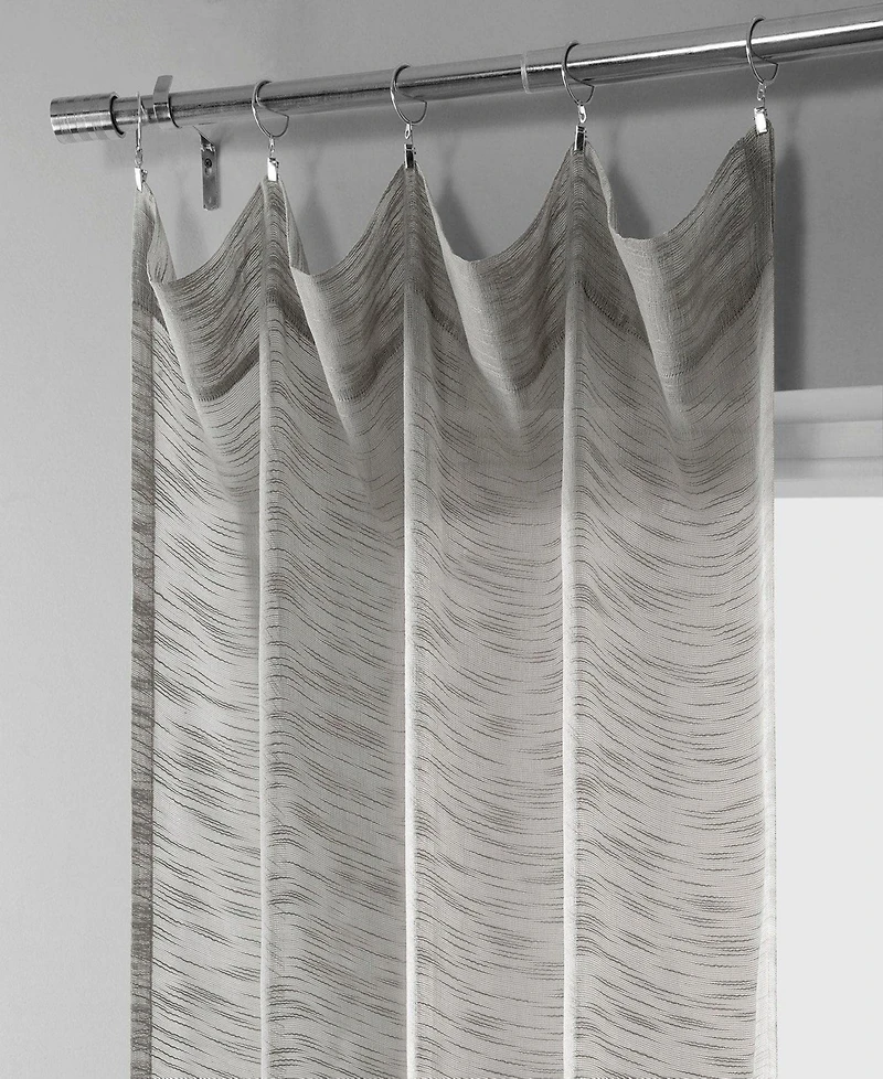 Half Price Drapes Faux Linen Sheer Curtain Pair (2 Panels)