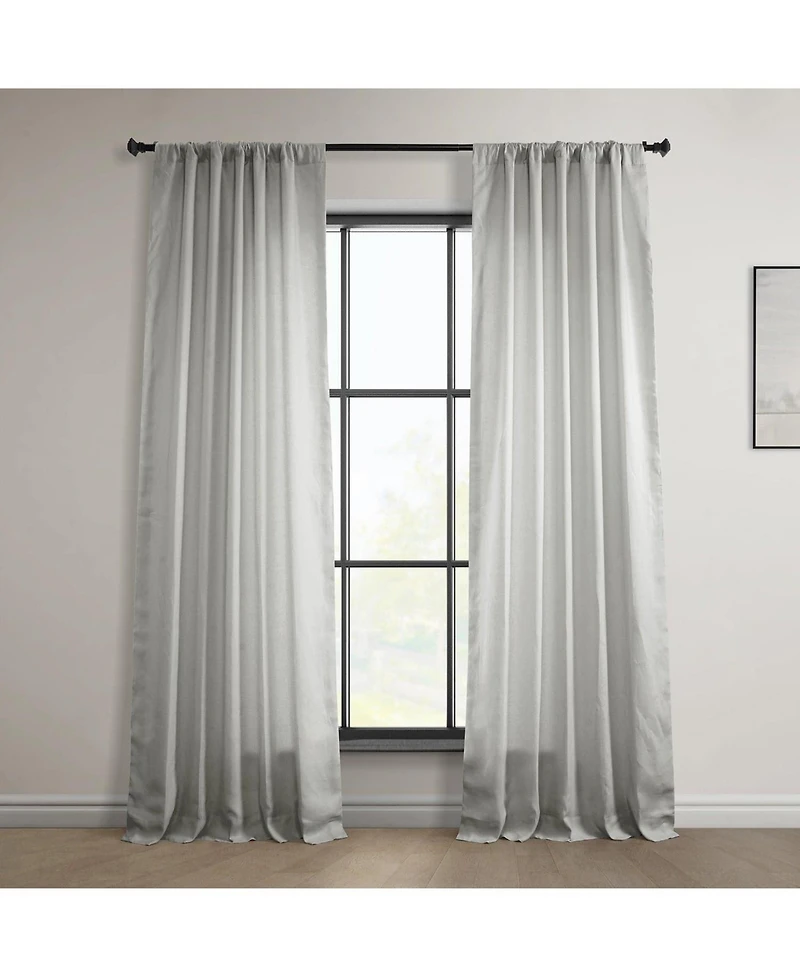 Half Price Drapes Euro Linen Room Darkening Curtain