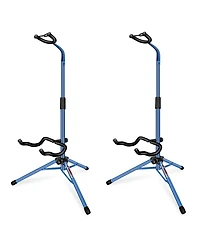 5Core Guitar Stand Pair Floor Folding Holder Soporte Para Guitarra for Acoustic Electric Bass