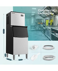Euhomy Commercial Ice Maker Machine