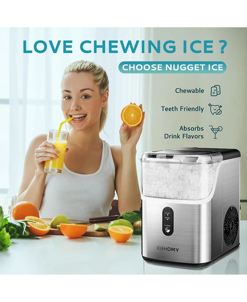 Euhomy Commercial Ice Maker Machine