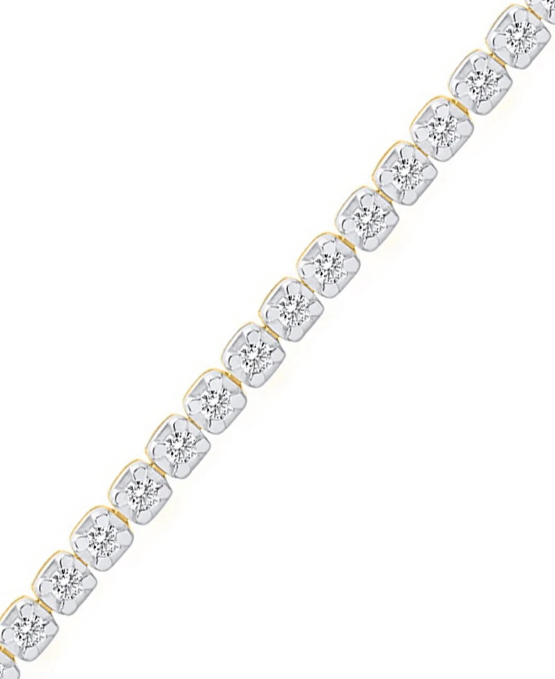 Forever Grown Diamonds Lab-Grown Diamond Bracelet (1 ct. t.w.) Sterling Silver (also 14k Gold Plated Silver)