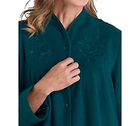 Miss Elaine Women's Long-Sleeves Short Robe