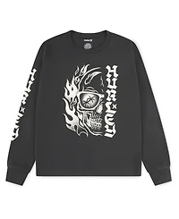 Hurley Boys 8-20 Skull Split Long-Sleeve T-Shirt