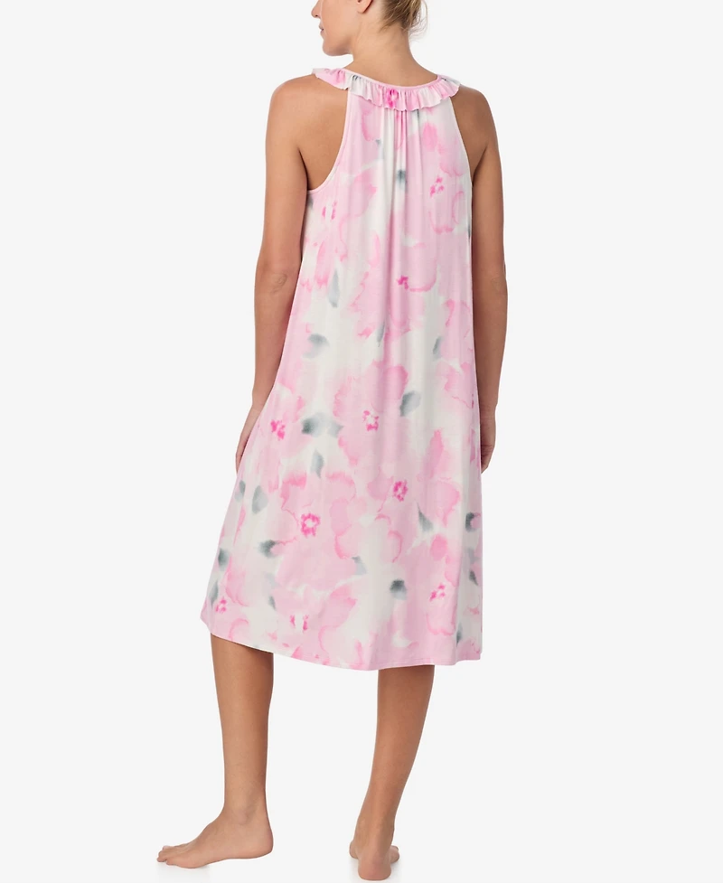 Ellen Tracy Women's Scoop Neck Midi Gown