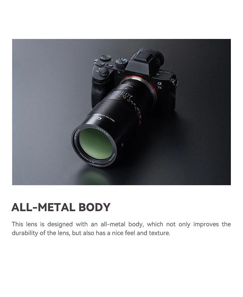 TTArtisan Macro100mm F2.8(Sony E)Black