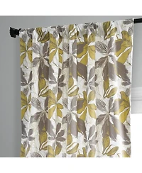 Half Price Drapes Sunny Day Floral Printed Cotton Room Darkening Curtain