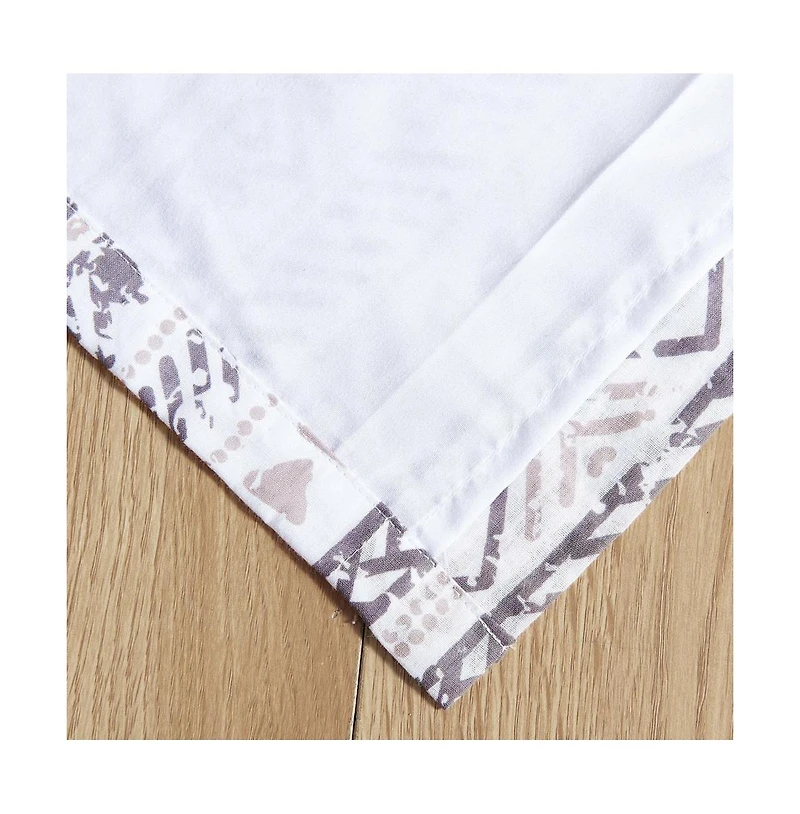 Barefoot Bungalow Greenland Home Fashions Barefoot Bungalow Denmark Simple Geometric Motifs Window Panel and Tie