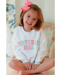 Bits & Bows Little/Big Girls Birthday Girl Sweatshirt