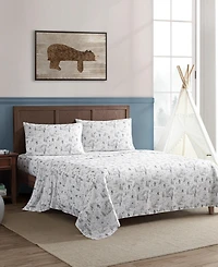 Eddie Bauer Big Foot Hiking Trip Microfiber 4-Pc. Sheet Set, Queen