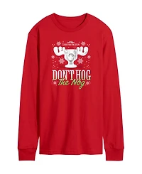 Airwaves Men's Crewneck Long-Sleeve Graphic T-Shirt