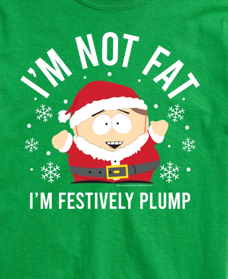 Airwaves Men's South Park Festively Plump Graphic Crewneck T-Shirt