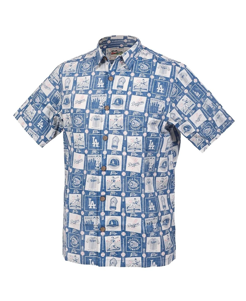 Reyn Spooner Men's Royal Los Angeles Dodgers Champs Scenic Button-Down Shirt