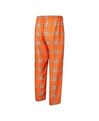 Concepts Sport Men's 2-Piece Orange/Gray Cincinnati Bengals Regulate Long Sleeve T-Shirt and Plaid Pant Set