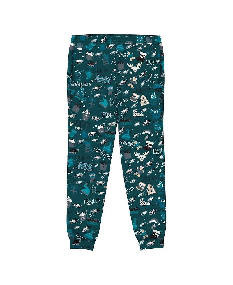 Outerstuff Preschool Midnight Green Philadelphia Eagles Chestnut Holiday Sleep Set