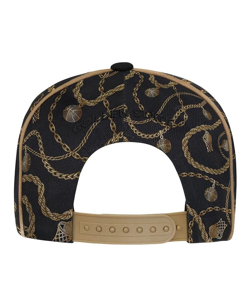 Outerstuff Big Boys and Girls Black Golden State Warriors Street Hooper Snapback Hat