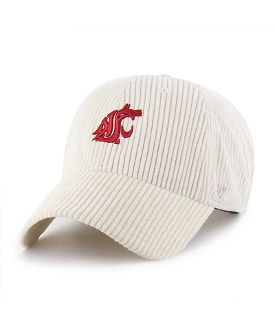 '47 Brand Men's and Women's Cream Washington State Cougars Luminance Mellow Clean Up Adjustable Hat