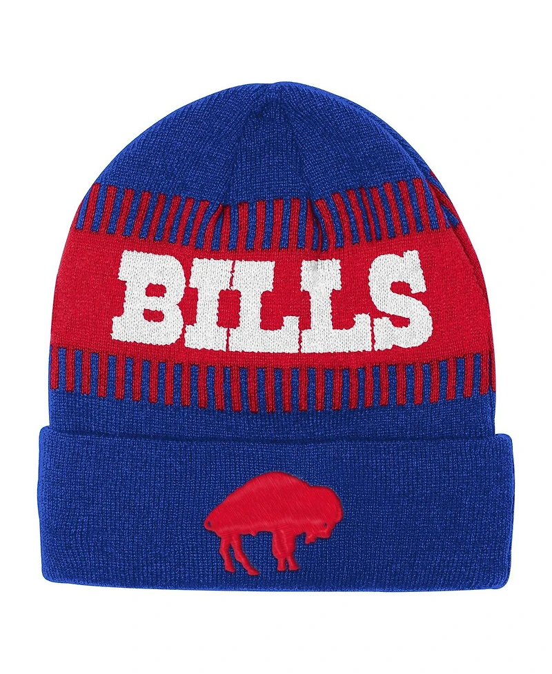 Outerstuff Big Boys and Girls Royal Buffalo Bills Bright Lights Cuffed Knit Hat