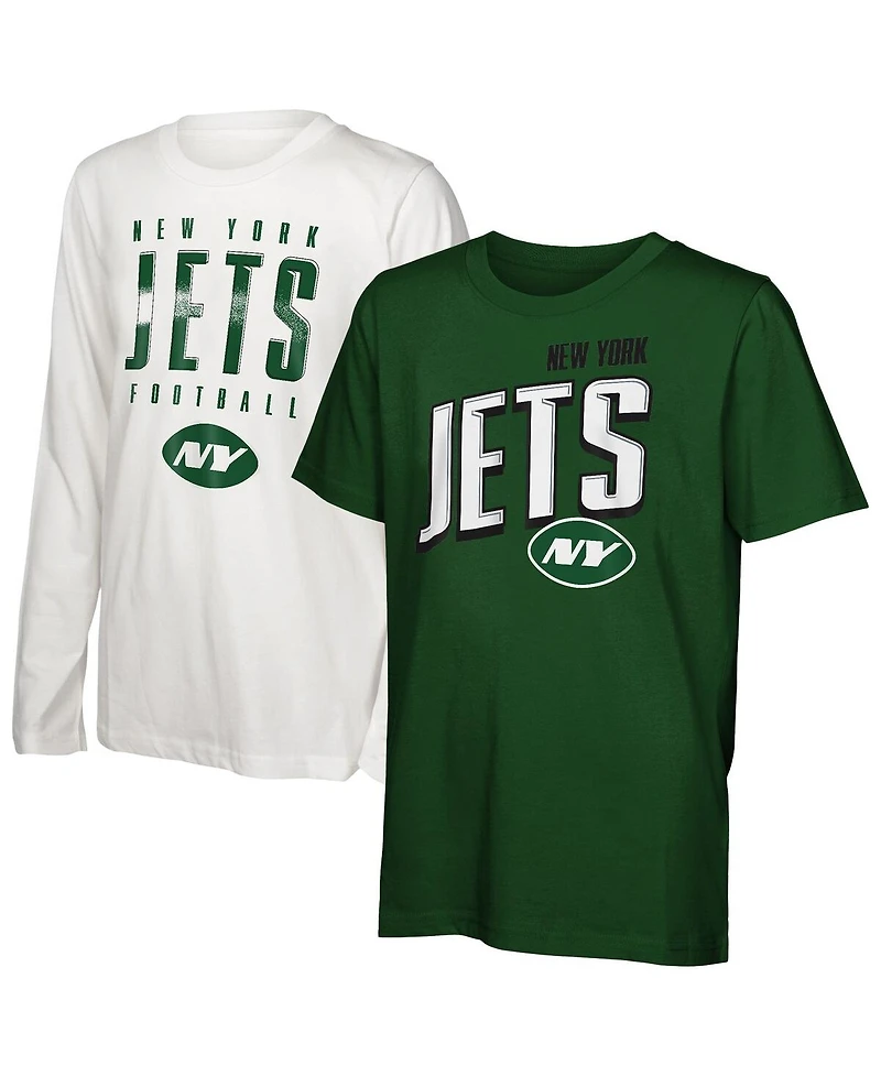 Outerstuff Preschool New York Jets The Mix Combo T-Shirt Set
