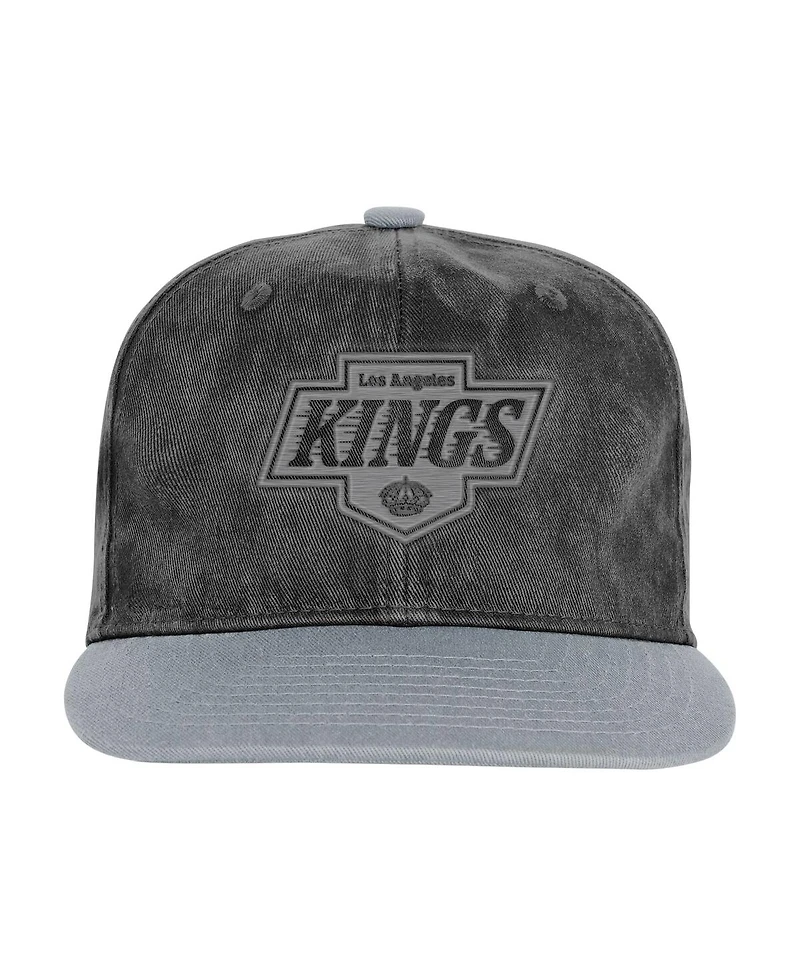 Outerstuff Big Boys and Girls Black/Silver Los Angeles Kings True Retro Deadstock Adjustable Hat