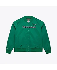 Women's Kelly Green Philadelphia Eagles Full-Snap Satin Jacket