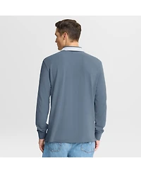 Fanatics Men's Blue Milano Cortina 2026 Winter Olympics Tipped Long Sleeve Polo Shirt