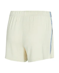 Concepts Sport Women's 2-Piece Cream Dallas Mavericks Kaki Hacci Knit Long Sleeve Top and Shorts Set