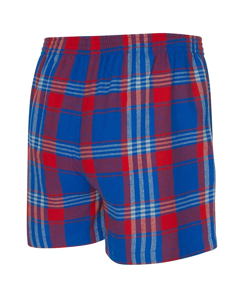 Concepts Sport Men's Royal Philadelphia 76ers Region Flannel Boxer Short