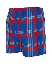 Concepts Sport Men's Royal Philadelphia 76ers Region Flannel Boxer Short