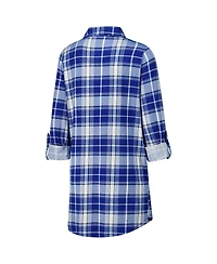 Concepts Sport Women's Royal Indianapolis Colts Ashford Plaid Knit Nightshirt