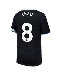 Nike Big Boys and Girls Enzo Fernandez Black Chelsea 2025/26 Third Replica Player Jersey