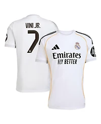 Adidas Men's Vini Jr. White Real Madrid 2025/26 Home Replica Jersey